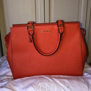 Calvin Klein Zip Top Crossbody Satchel